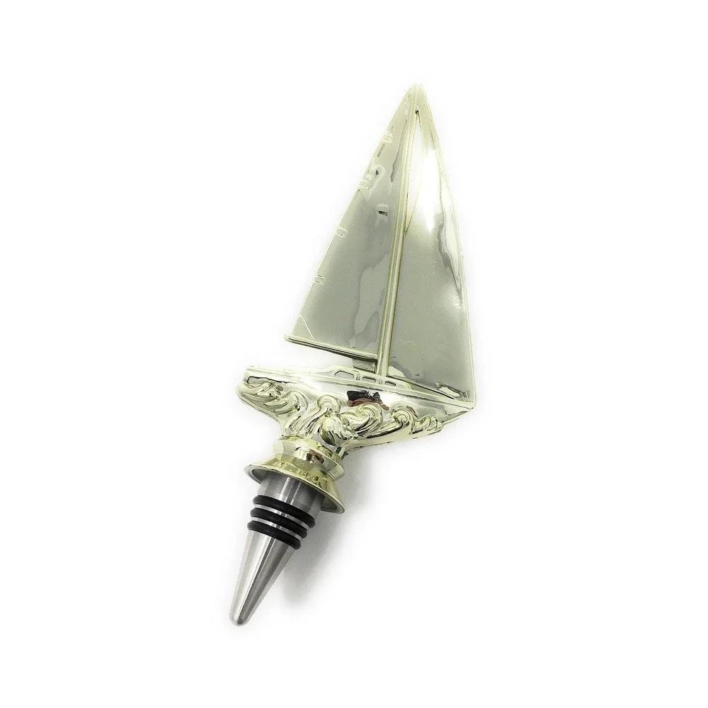 Handmade Bottle Stopper made from Repurposed Sailboat Trophy